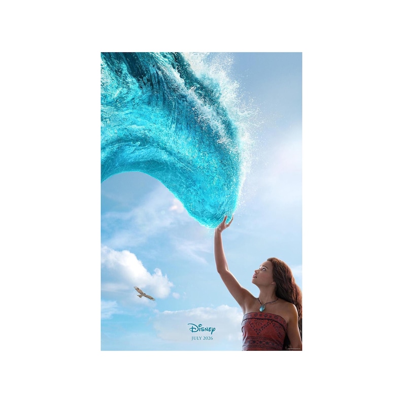 MOANA MOVIE POSTER 2 Sided Original (2026) Intl Advance 27x40 Dwayne