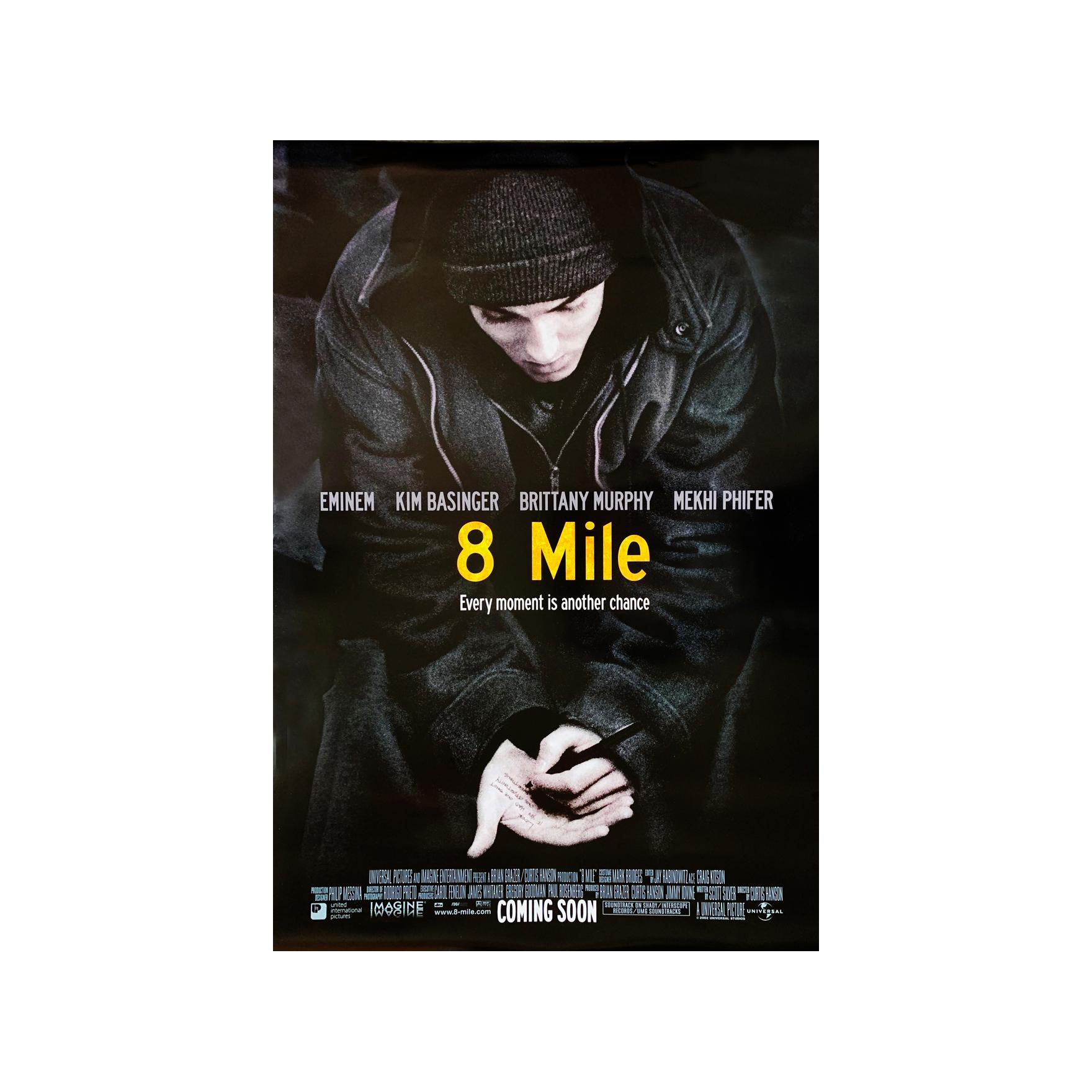 8 MILE MOVIE POSTER 2 Sided Original Intl Final 27x40 Eminem