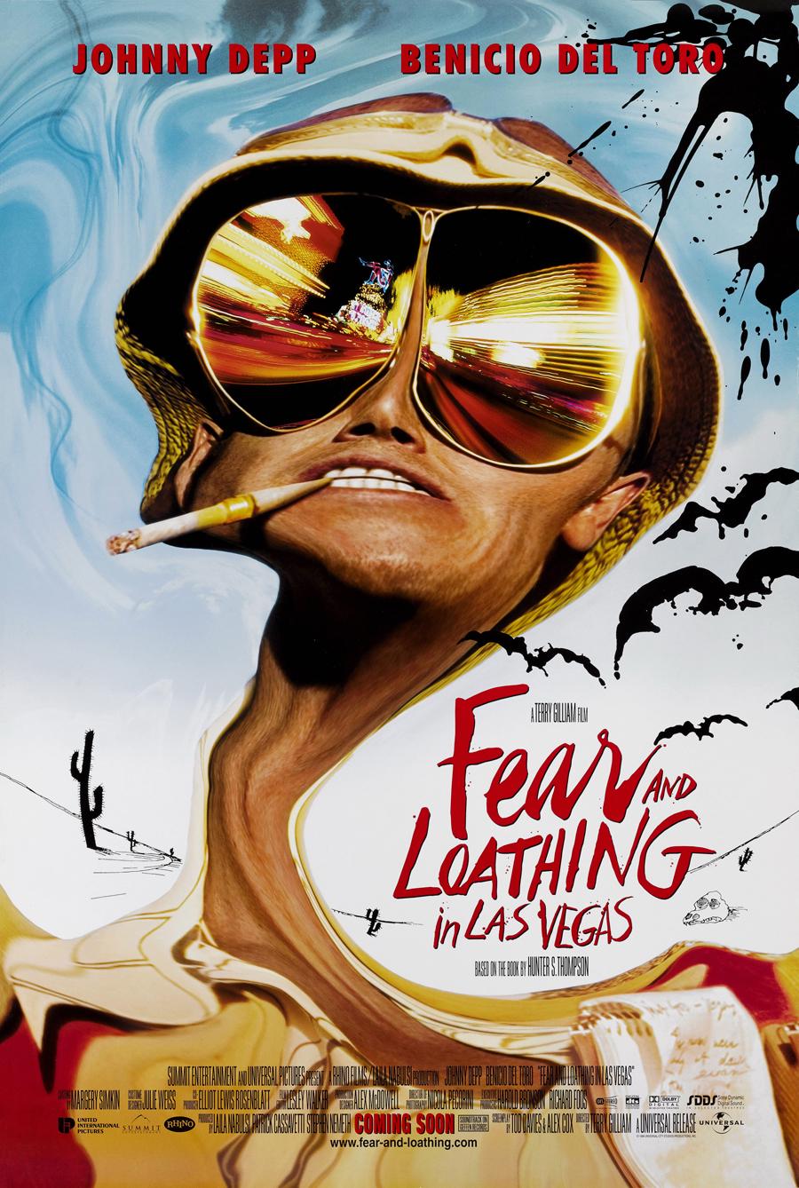 Fear and Loathing in Las Vegas MOVIE POSTER 2 Sided ORIGINAL Intl
