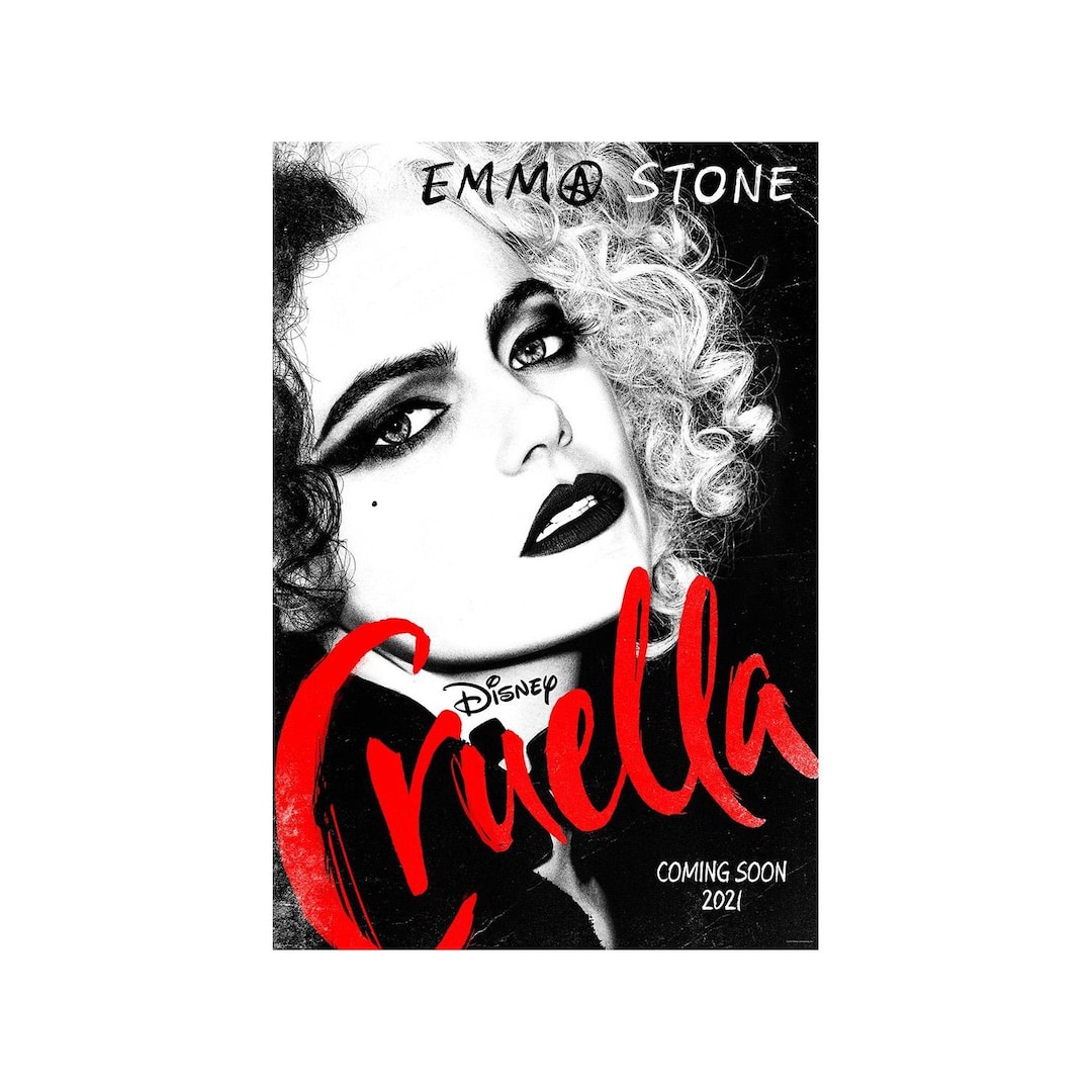 CRUELLA MOVIE POSTER 2 Sided Original Advance 27x40 Emma Stone