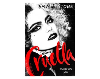 CRUELLA MOVIE POSTER 2 Sided Original Advance 27x40 Emma Stone Emma Thompson