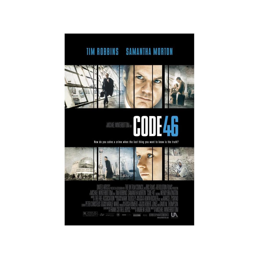 CODE 46 MOVIE POSTER 2 Sided Original 27x40 Tim Robbins Samantha Morton ...