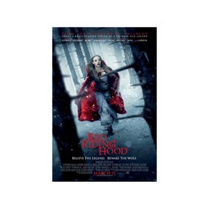 RED RIDING HOOD Movie Poster 2 Sided Original Final 27x40 Amanda Seyfried Gary Oldman