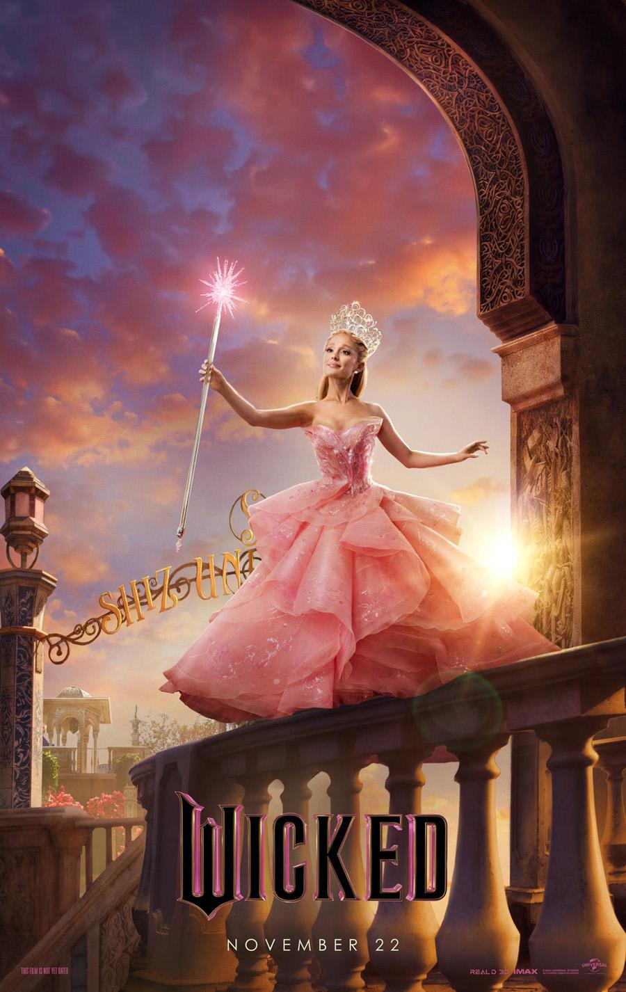 WICKED Movie Poster 2 Sided ORIGINAL GALINDA 27x40 Ariana