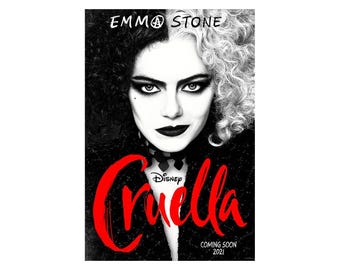 CRUELLA MOVIE POSTER 2 Sided Original Intl Version B 27x40 Emma Stone Emma Thompson