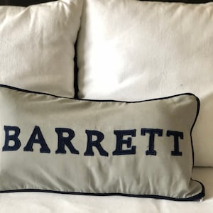 Personalized College Dorm Pillow Custom Name Pillow for Cozy Dorm Room, School Spirit Throw Pillow College Freshman Graduation Gift Idea
