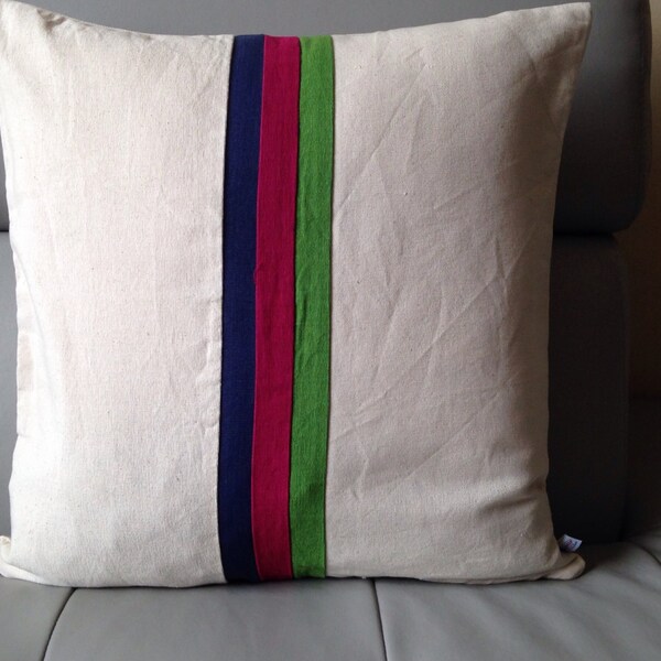 Color Block Pillows, Custom stripes Colorblock Pillows, Custom square pillows, Custom decorative throw pillows, Custom sofa pillow