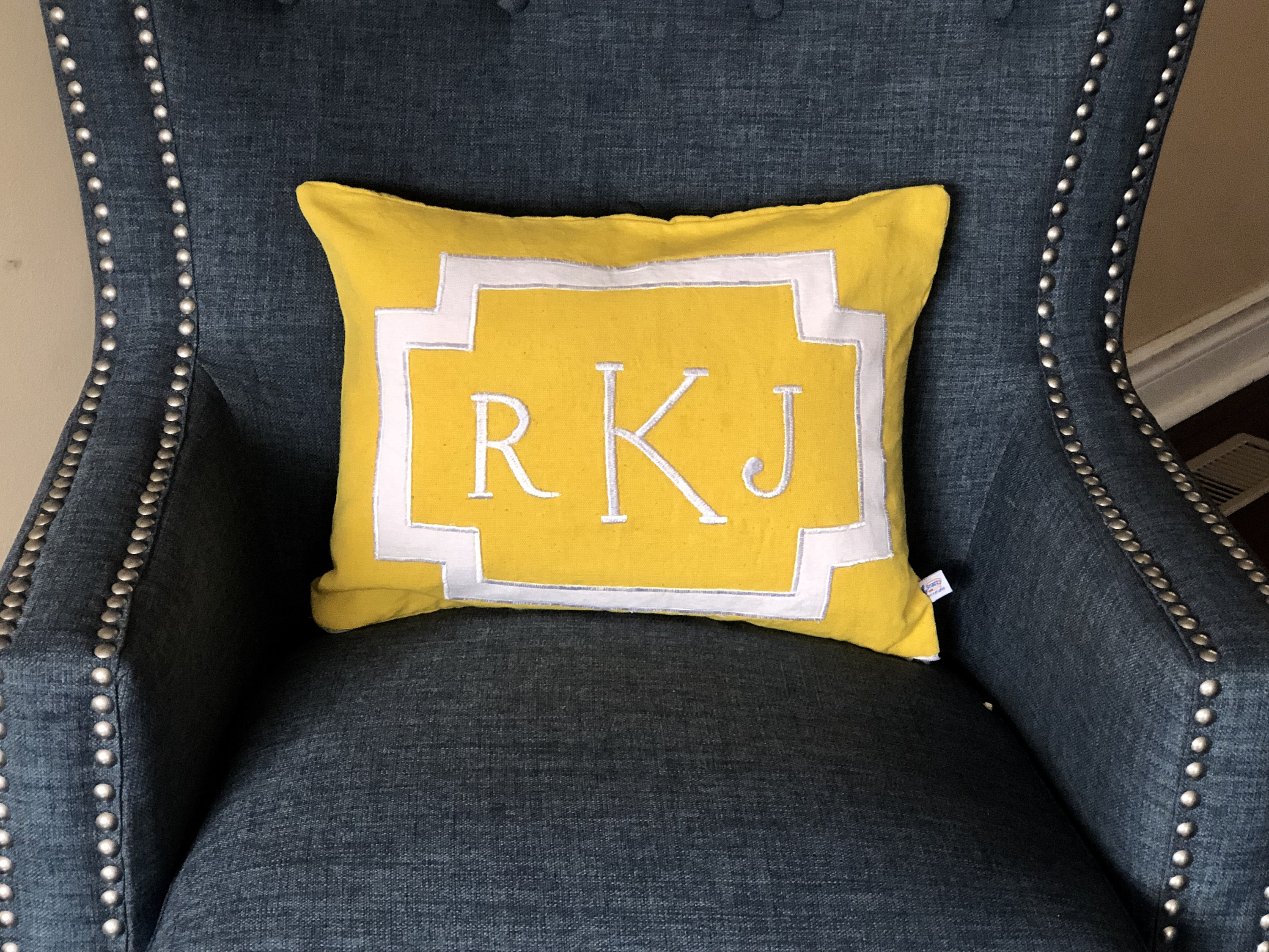 Monogram Sofa Pillow Covers Monogrammed Pillows Monogrammed Etsy