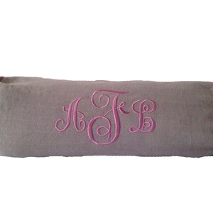 Monogrammed neck pillow cheap