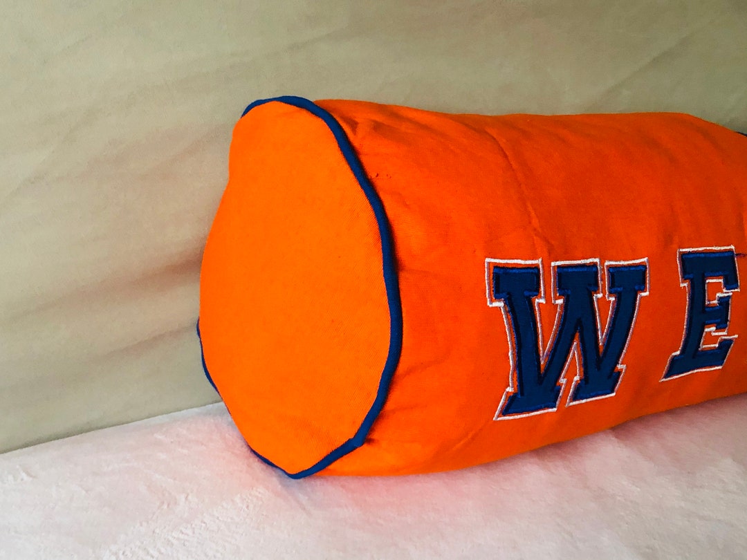 Appliqué Monogram Bolster Pillow Covers Applique Bolster Etsy