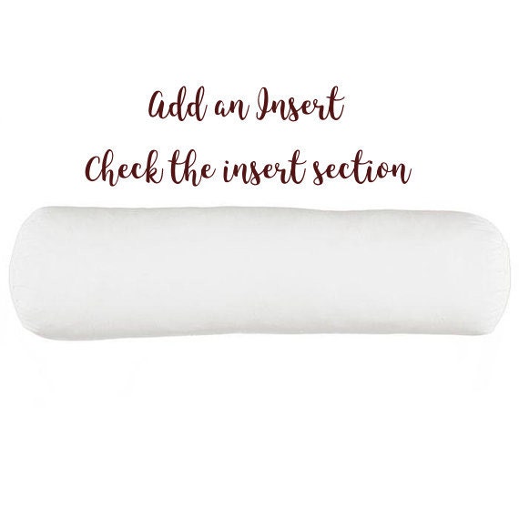 Gray Monogram Bolster Pillow Cover Neck Monogram Pillow Etsy