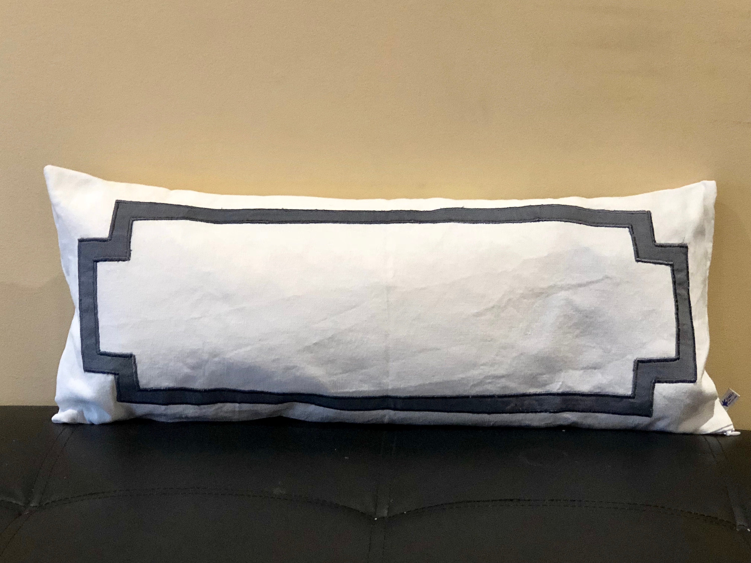 Long Lumbar White Pillows Sofa Pillows Couch Decorative Etsy