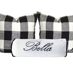 Regalos personalizados bordados para mamá, almohada con monograma para el cuello, regalos personalizados para niños