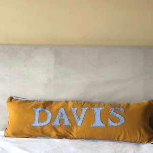 Applique Name Pillow Covers, Personalized Alphabet Pillow Cover, Gift for Fathers Days