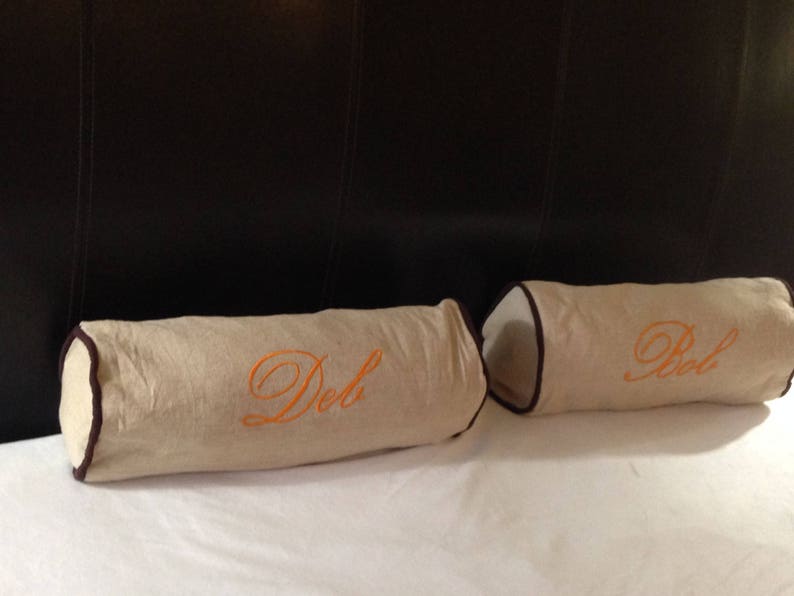 Set of Bolster Monogram Pillow Covers Valentine's Gifts Etsy