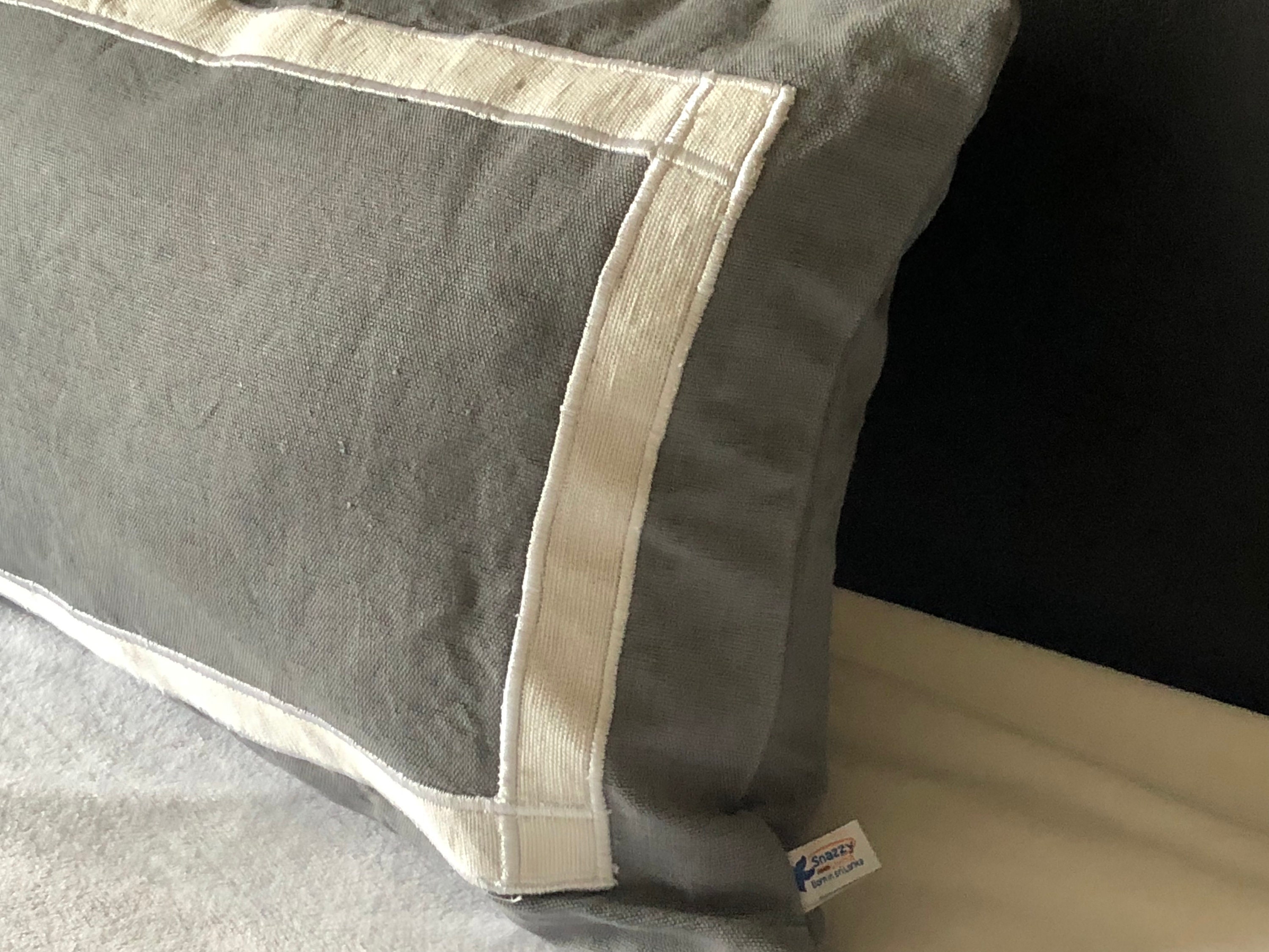 Cotton Throw Pillow Gray White Designer Rectangle Long Lumbar Etsy UK