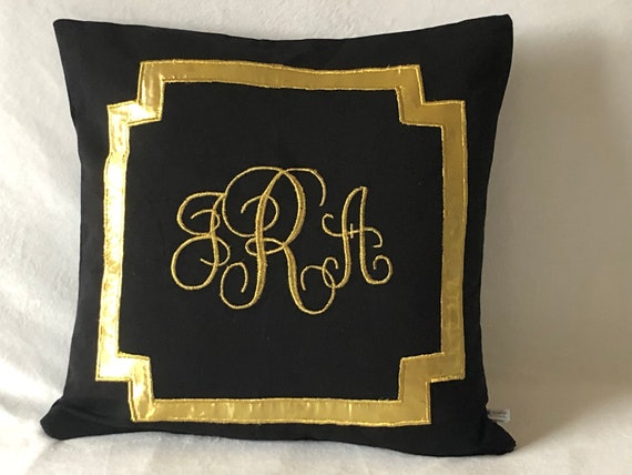 Monogrammed pillows top