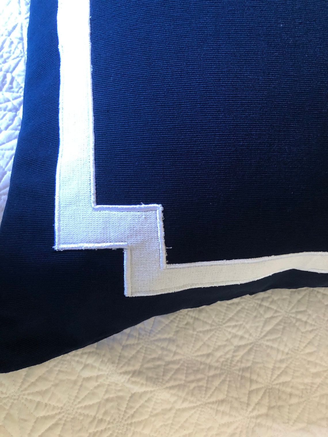 Navy Euro Throw Pillows Decorative Square Pillow Cover Etsy
