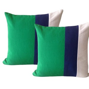Almofadas decorativas verdes, Almofadas minimalistas, Almofadas Colorblock, Almofadas Color Block da Snazzy Living