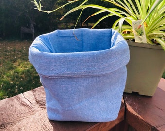 Planter Cover, Planter Bag Plant, Toy Basket , Housewarming Gift, Handmade storage bins