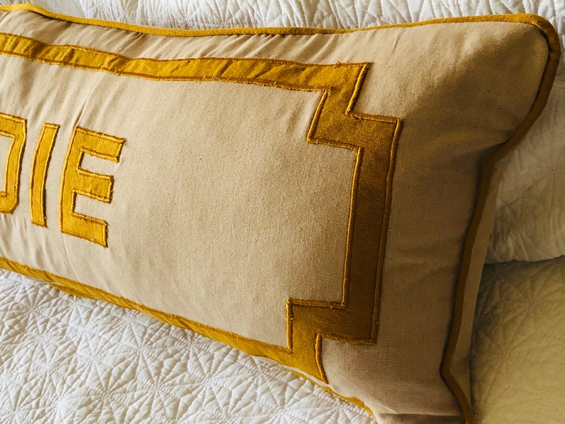 Applique Name Pillow Monogram Body Name Pillows Name Body Etsy