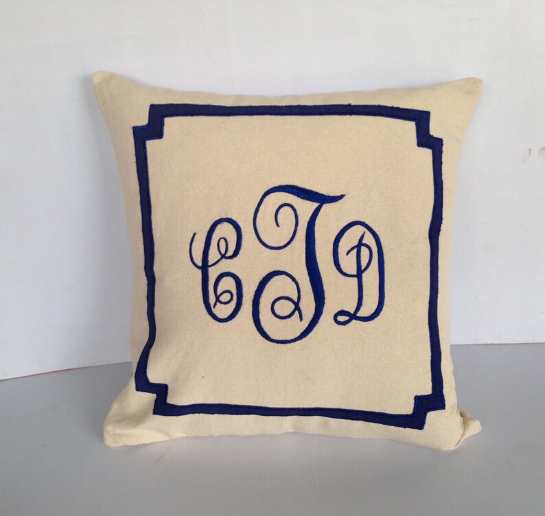 Monogram Shams Monogram Pillow Cover Monogrammed Gifts for - Etsy