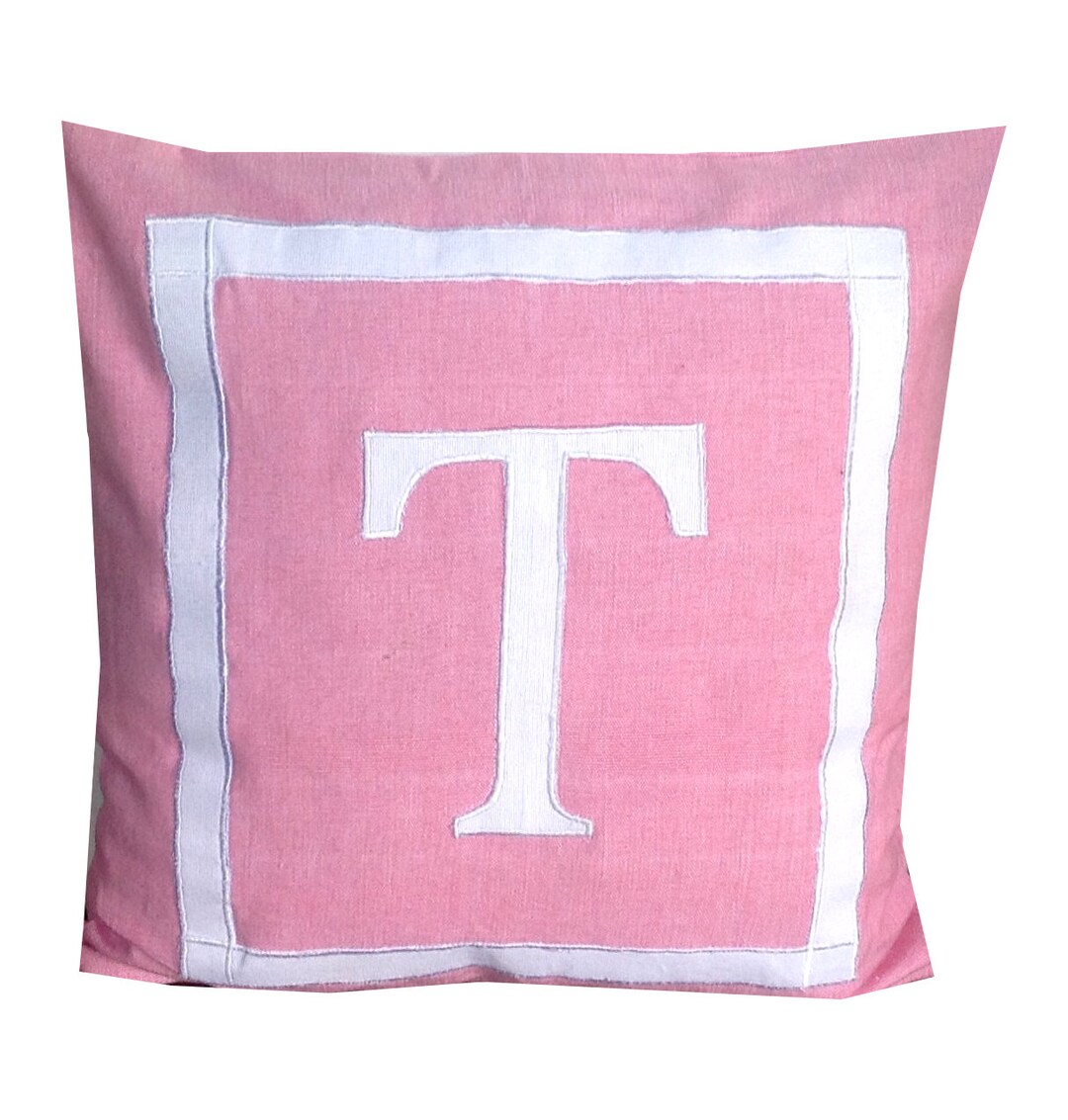 Personalized Pink Nursery Pillows Monogram New Years Gifts Etsy
