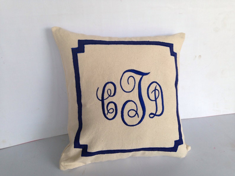 Monogram Shams Monogram Pillow Cover Monogrammed Gifts for Etsy