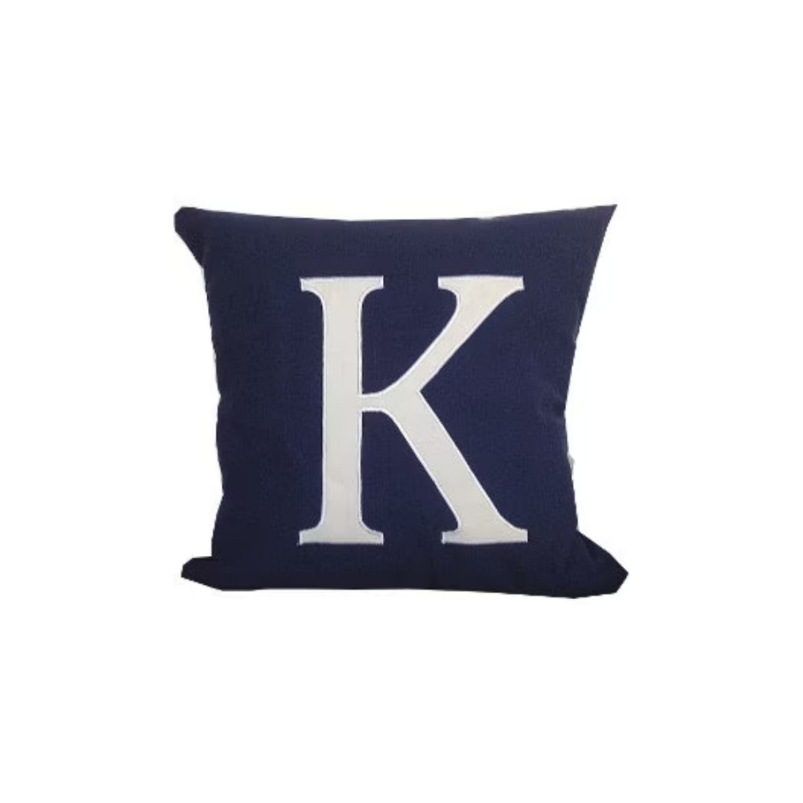 Applique Navy Blue White Letter Pillows for Nursery Baby Boy Etsy