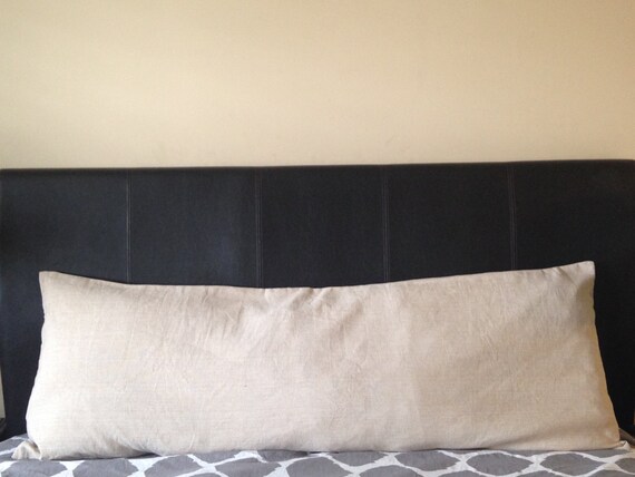 Long Lumbar Body Pillow Cover 20 X 54 Headboard Body Etsy