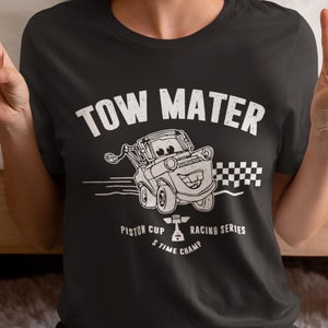 Tow Mater Piston Cup Racing Tee - Vintage Disney Cars Shirt image 1