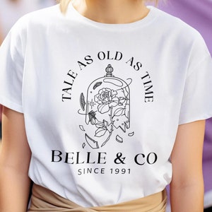 Belle & Co Soft Style Women’s Tee | Subtle Disney Magic | Perfectly Chic for Disneyland and Disneyworld Escapades