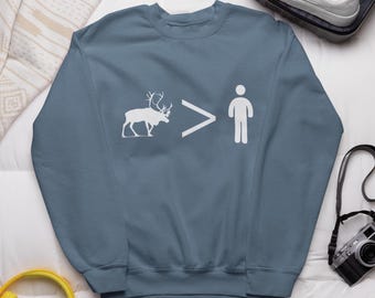 Disney Frozen Sweatshirt - Reindeers are Better Than People - Unisex Gildan Sweater
