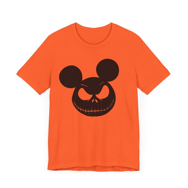 Disney Halloween-T-shirt, Mickey Jack Skellington-shirt, uniseks jersey T-shirt, Pumpkin King-kleding, Halloween-kostuum afbeelding 4