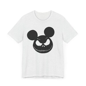 Disney Halloween-T-shirt, Mickey Jack Skellington-shirt, uniseks jersey T-shirt, Pumpkin King-kleding, Halloween-kostuum afbeelding 3