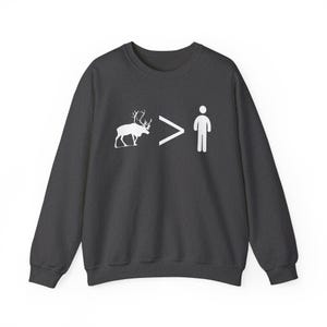 Disney Frozen Sweatshirt - Reindeers are Better Than People - Unisex Gildan Sweater image 5