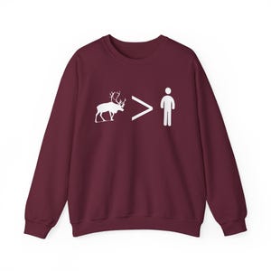 Disney Frozen Sweatshirt - Reindeers are Better Than People - Unisex Gildan Sweater image 3