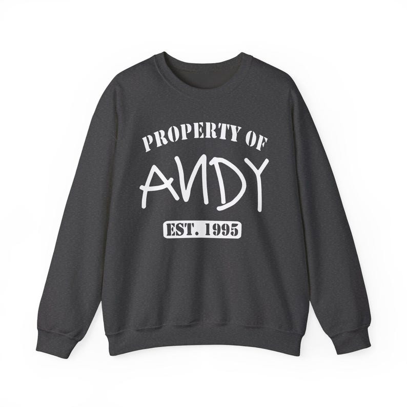 Property of Andy Sweatshirt, Toy Story Pixar Pullover, Disney Fan Gift image 6
