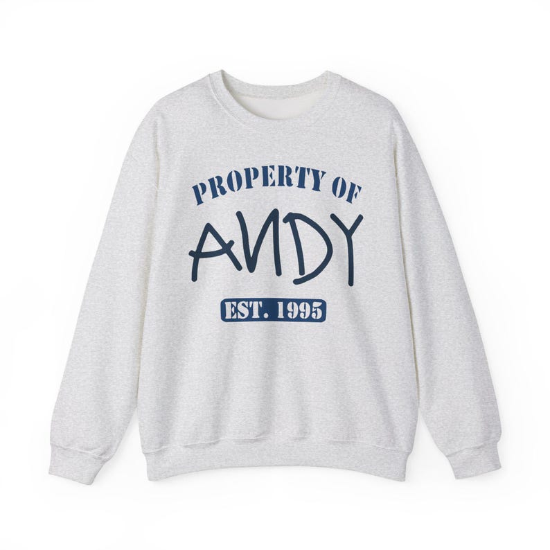 Property of Andy Sweatshirt, Toy Story Pixar Pullover, Disney Fan Gift image 4