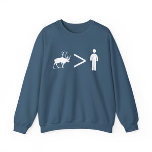 Disney Frozen Sweatshirt - Reindeers are Better Than People - Unisex Gildan Sweater image 6
