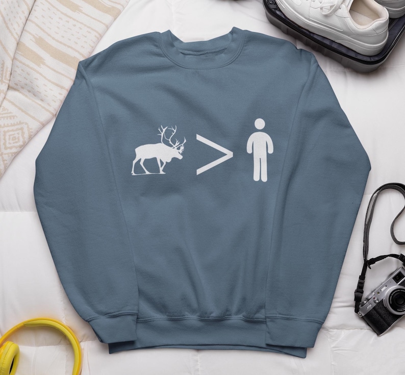 Disney Frozen Sweatshirt - Reindeers are Better Than People - Unisex Gildan Sweater image 1