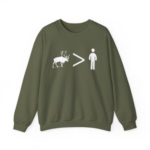 Disney Frozen Sweatshirt - Reindeers are Better Than People - Unisex Gildan Sweater image 4