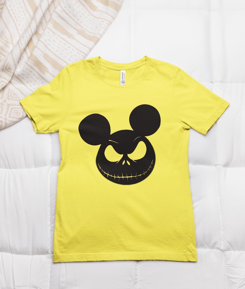 Disney Halloween-T-shirt, Mickey Jack Skellington-shirt, uniseks jersey T-shirt, Pumpkin King-kleding, Halloween-kostuum afbeelding 1