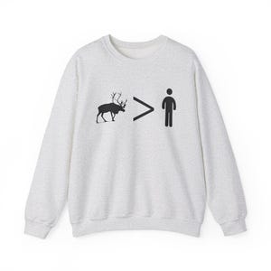 Disney Frozen Sweatshirt - Reindeers are Better Than People - Unisex Gildan Sweater image 2
