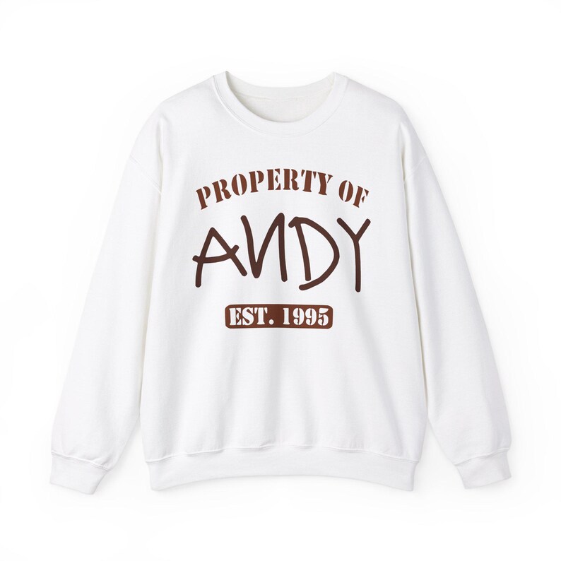Property of Andy Sweatshirt, Toy Story Pixar Pullover, Disney Fan Gift image 3