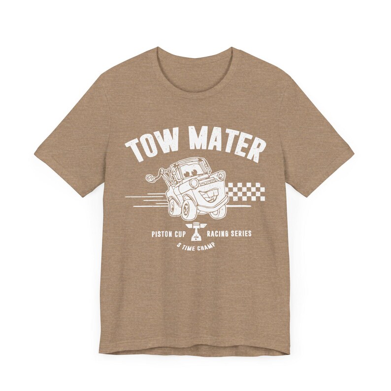Tow Mater Piston Cup Racing Tee - Vintage Disney Cars Shirt image 4