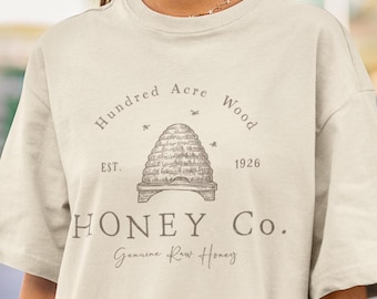 Winnie the Pooh Shirt: Hundred Acre Wood Honey Co. Comfort Colors Tee