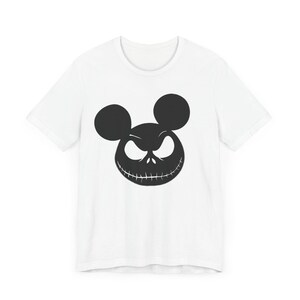 Disney Halloween-T-shirt, Mickey Jack Skellington-shirt, uniseks jersey T-shirt, Pumpkin King-kleding, Halloween-kostuum afbeelding 2