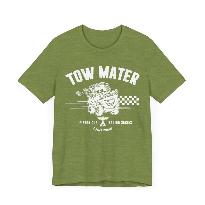 Tow Mater Piston Cup Racing Tee - Vintage Disney Cars Shirt image 5