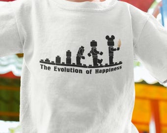 Disneyland Dole Whip Kids Tee, Evolution of Happiness Shirt